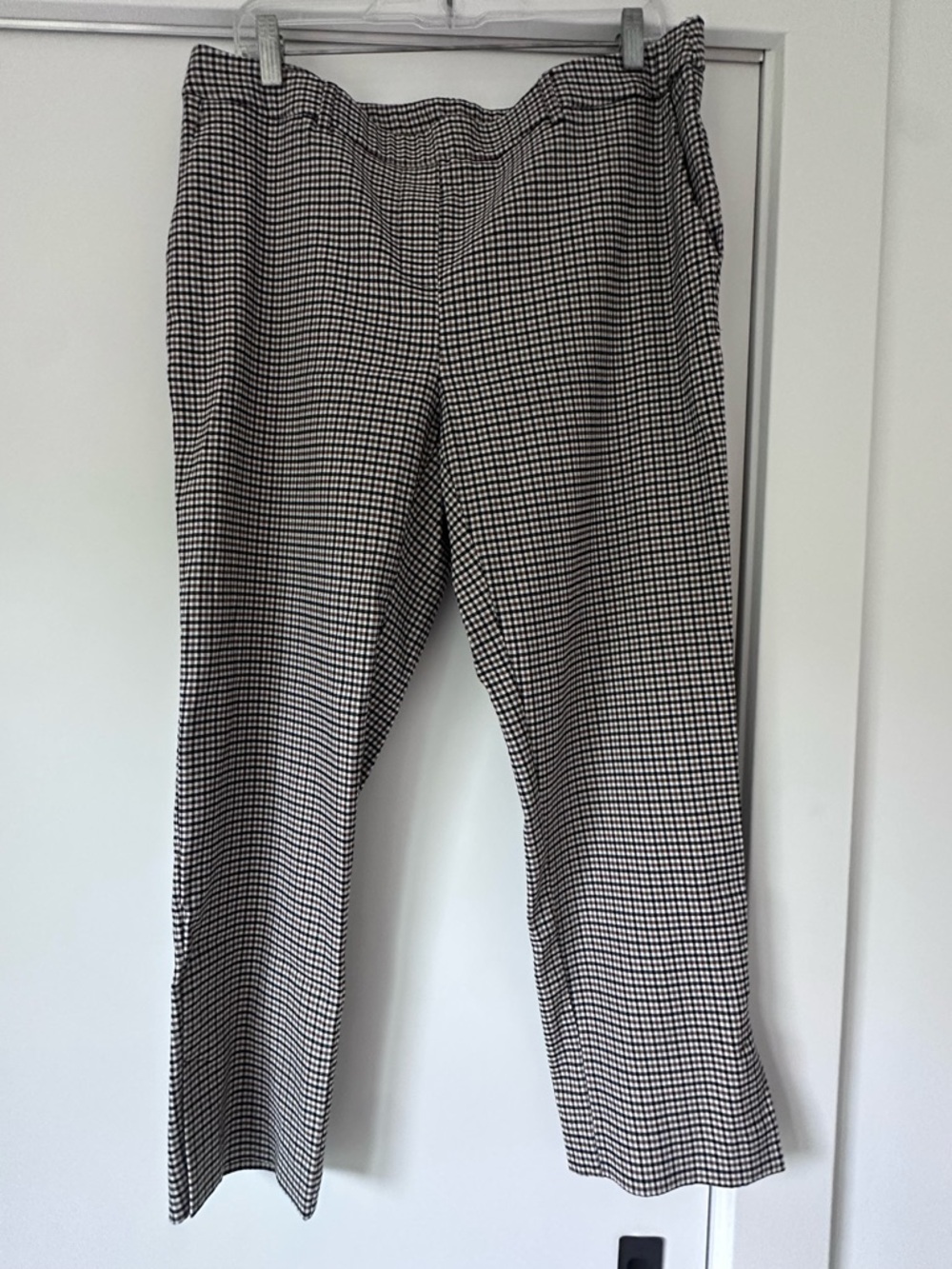 Jules & Leopold Brown, Blue and White Check Dress Pants